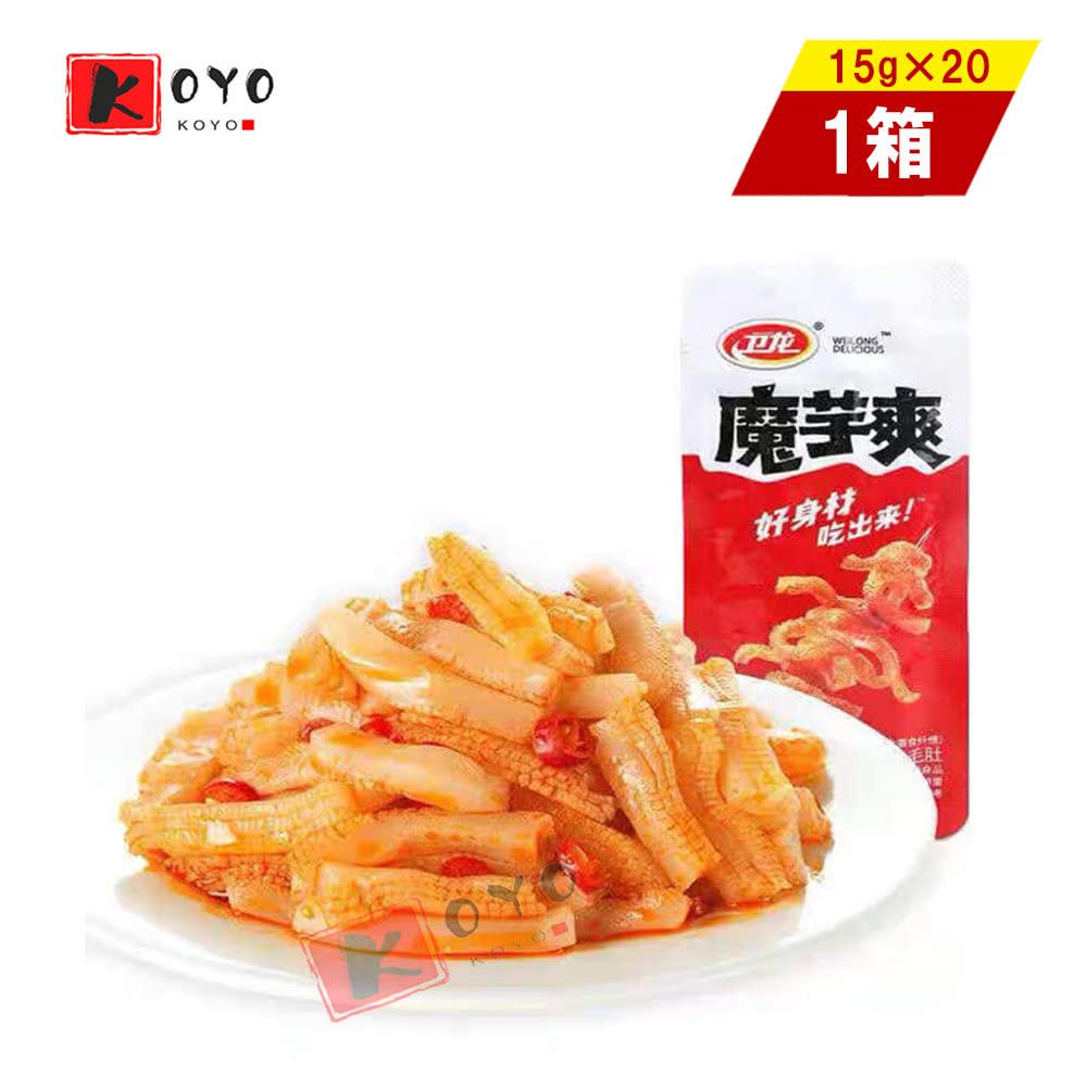 Amazon | 衛龍 魔芋爽素毛肚 香辣味【1箱】こんにゃくから作り 辛くて