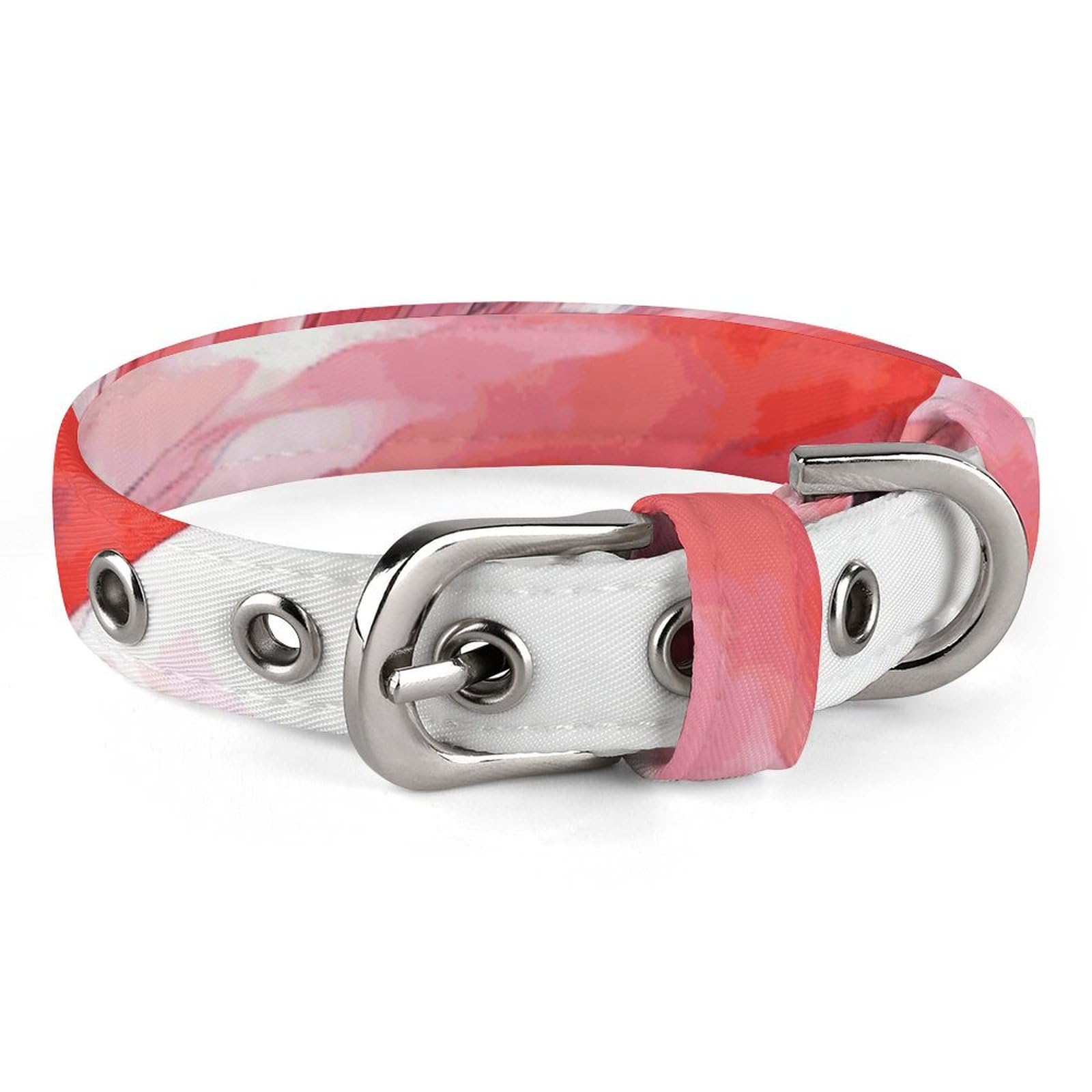 Collier chien chat réglable flamant rose aquarelle accessoire animal