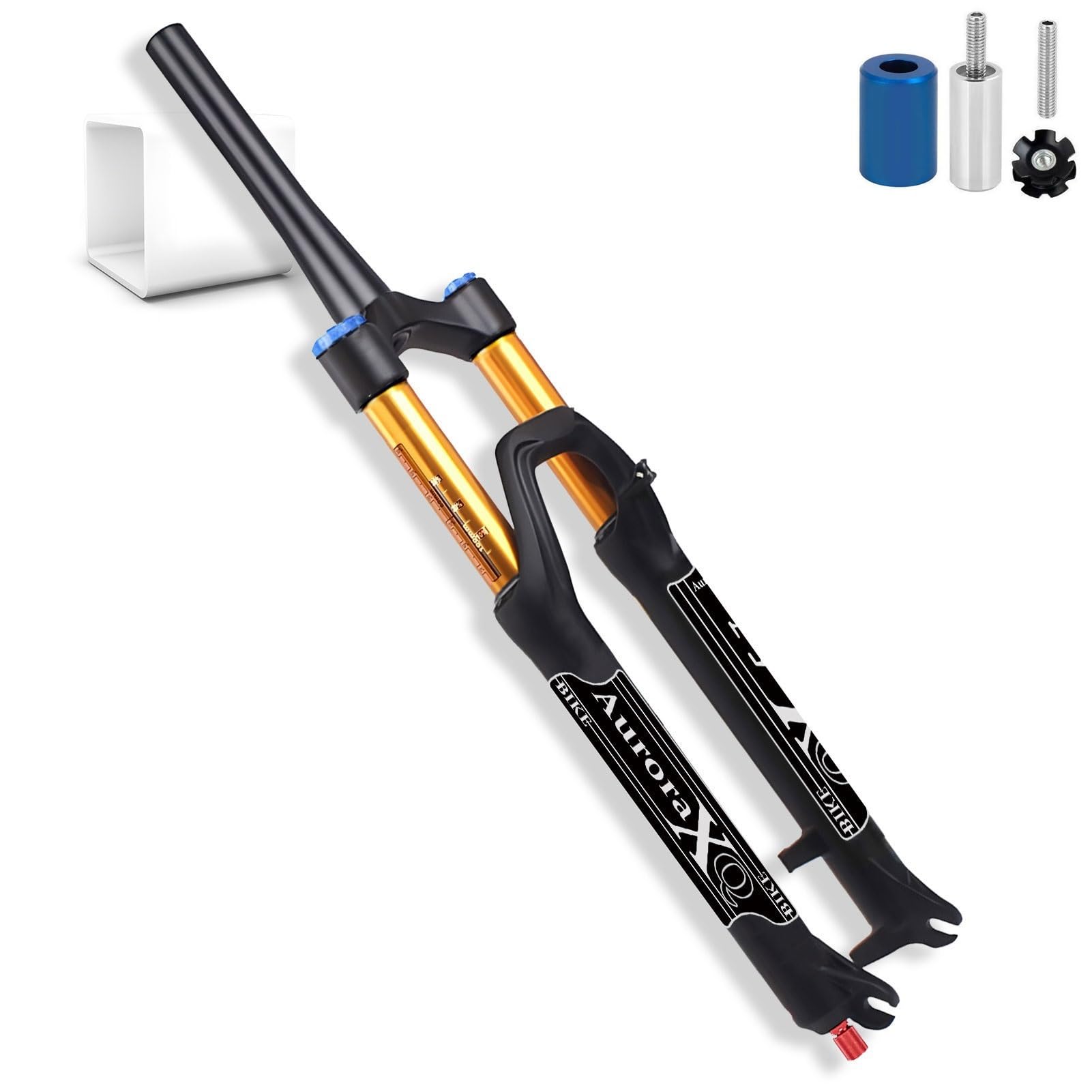 XGSUZNE Mountain Bike Air Fork 26/27.5/29 inch, 140mm Travel Inner Tubo 34mm, Bicycle Front Forks for XC AM Magnesium Alloy MTB Suspension Fork