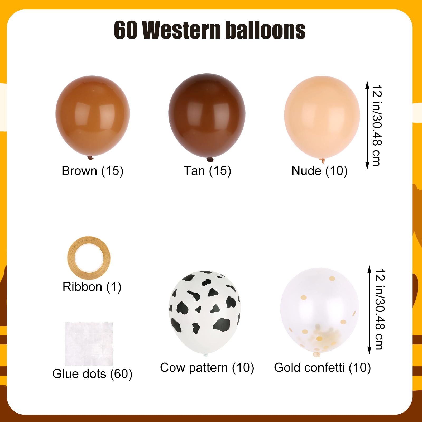 Fukaisu 2pcs Longhorn Cow Balloons - Image 3