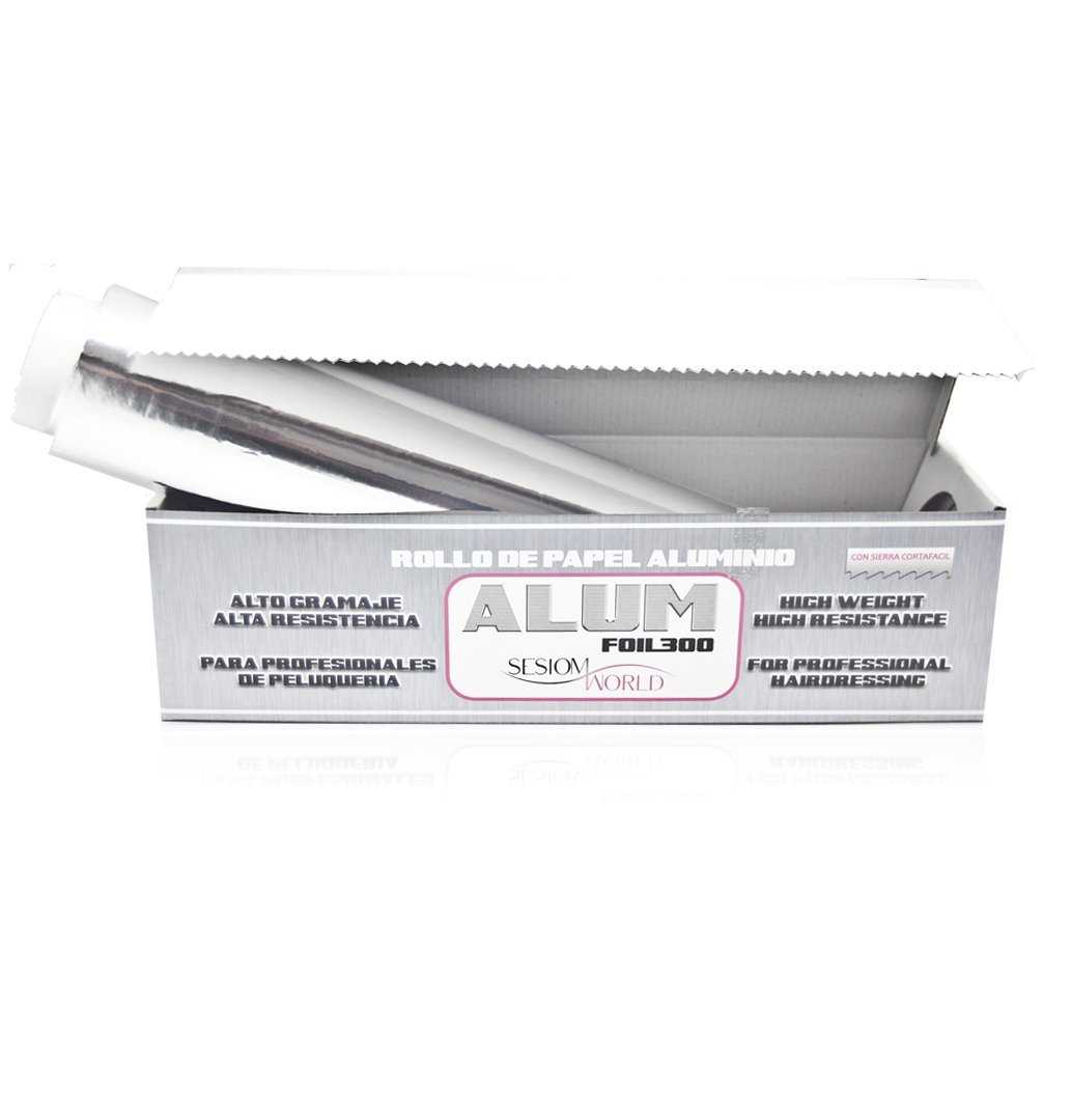 Sesiomworld Rollo de Aluminio Profesional Alum Foil300 1 Unidad 1500 g
