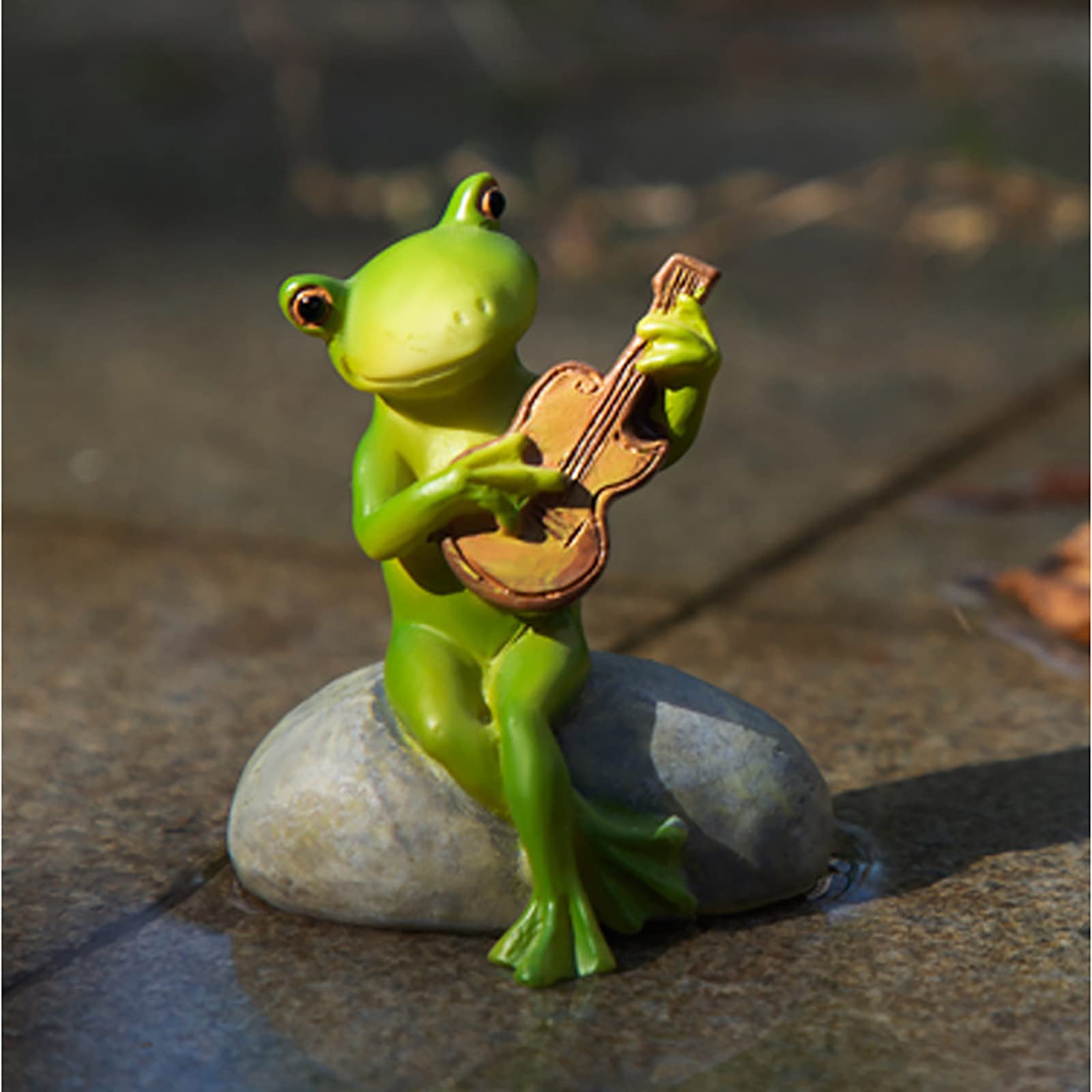 Statue de grenouille en résine résistante pour décoration intérieure et extérieure