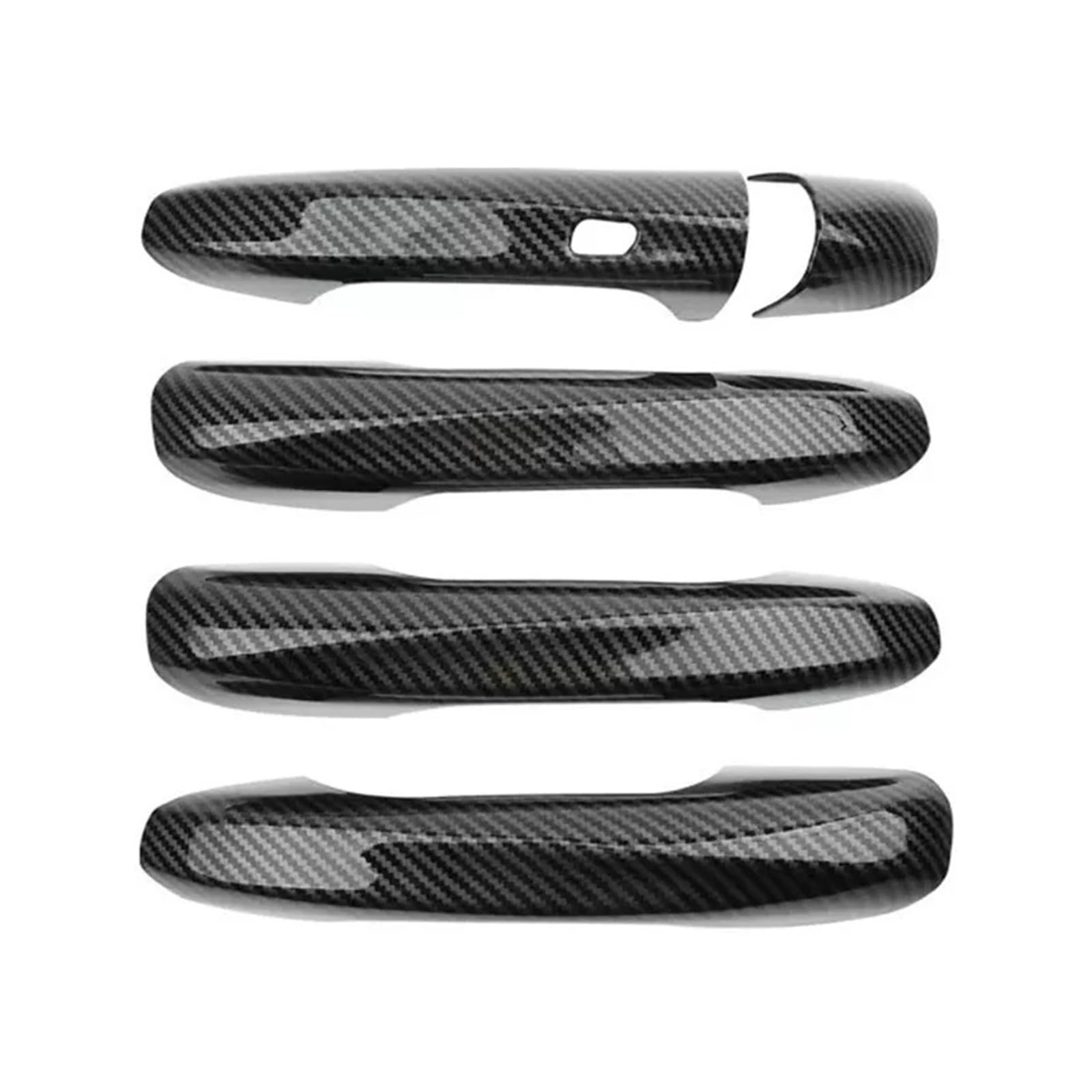 Trxjjvm Carbon 1 Sensor Hole For Benz For Cla For A B C E Class For Glc For Glb For Gle For Gla Car Door Handle Cover Trim Set Accessories Sticker Car Exterior Door Handle(Carbon 1 Sensor Hole)