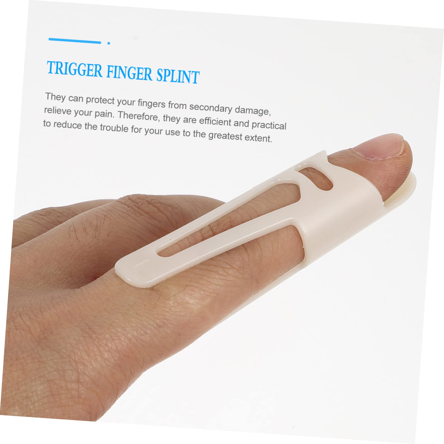 TOVINANNA Finger Fixator 5 Pack Protective Finger for Finger Joint Protectors Mallet Finger Brace Splint for Thumb Supports Brace