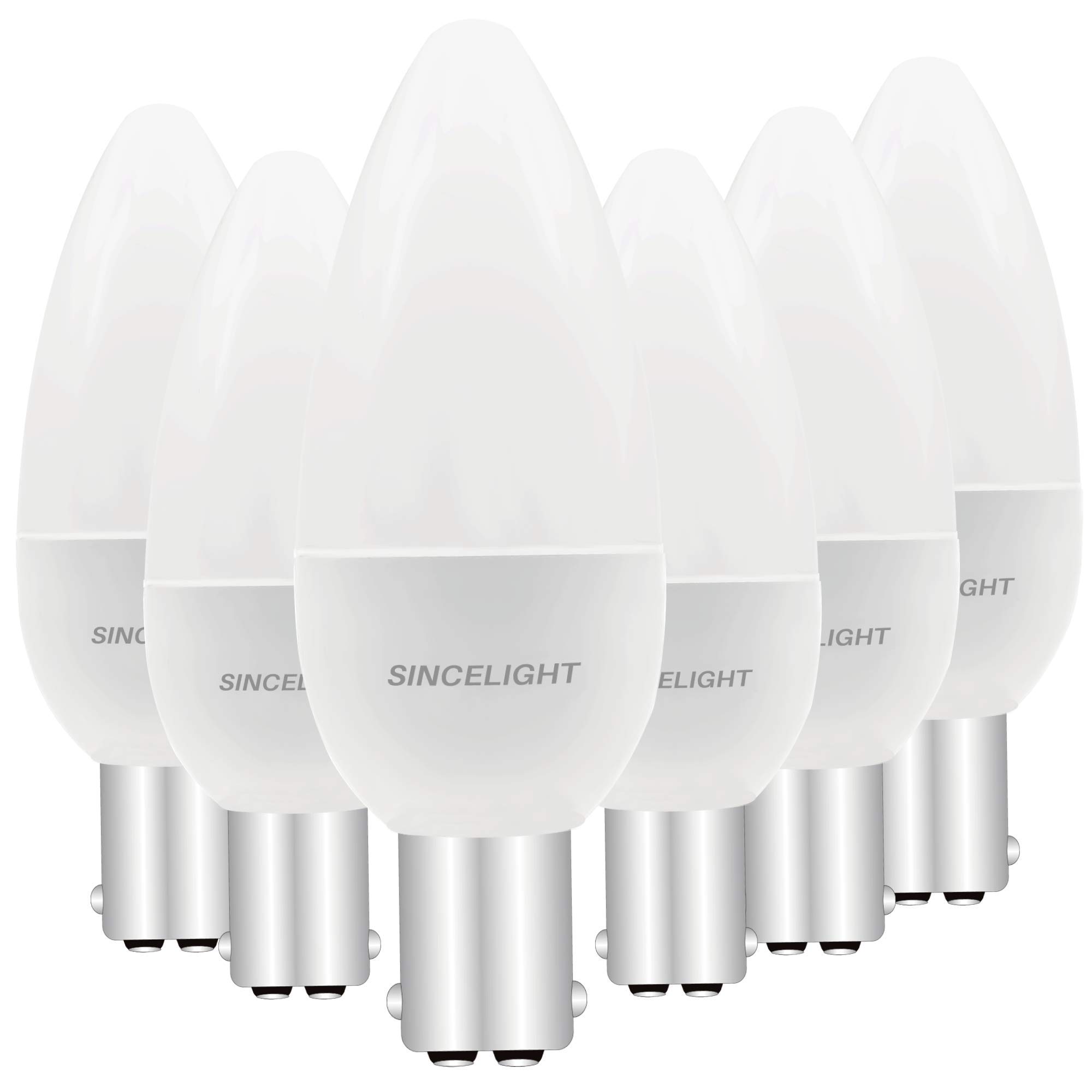 Amazon.com: SINCELIGHT B15 BA15D LED Candle Light Bulb, B35 Shape