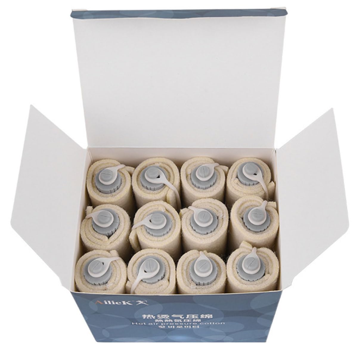 Housoutil 12pcs Perm Insulation Cotton Pad for Hair Perm Heat Insulation Soft Curls Salon Accessories