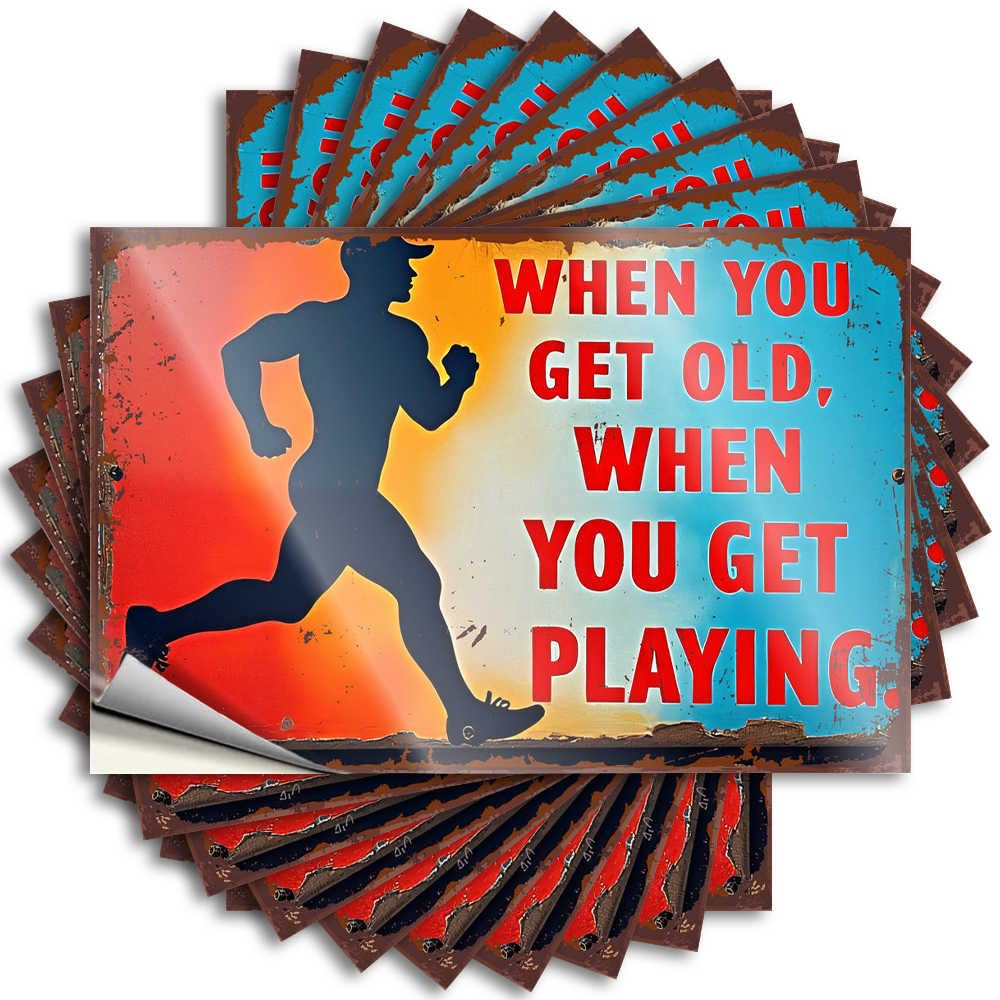 Funny Sticker Laptop Cute Stay Active: When You Get Old, Keep Playing! for Billiards - Gaming Easy Peel Removable(12X18CM)