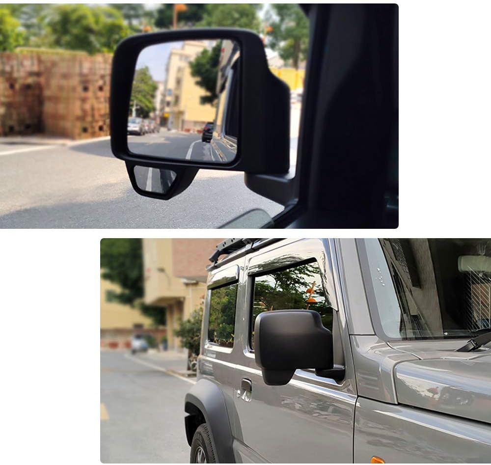 Amazon Auto Spec スズキ ジムニー Jb64w Jb74w 補助ミラー サポートミラー 運転席側サポートミラー サイドミラー Jimny ジムニーシエラ 専用 バックミラー 右ハンドル車 車種専用設計 角度調整 死角解消 取付簡単 １pcsセット スズキ ジムニー Jb64w Jb74w ブラック