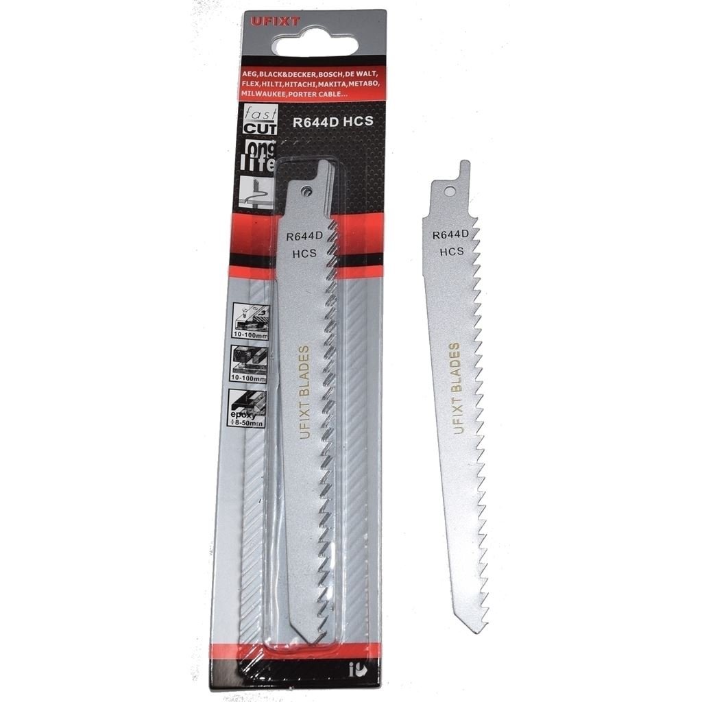 Reciprocating Sabre Saw Blades R644D 150mm Pack of 5 Compatible With Hitachi Makita Metabo Replacement