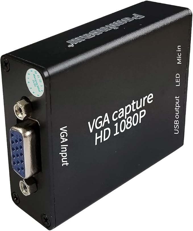 VGA Capture Card Video Converter,VGA To USB2.0 Converter,Audio And