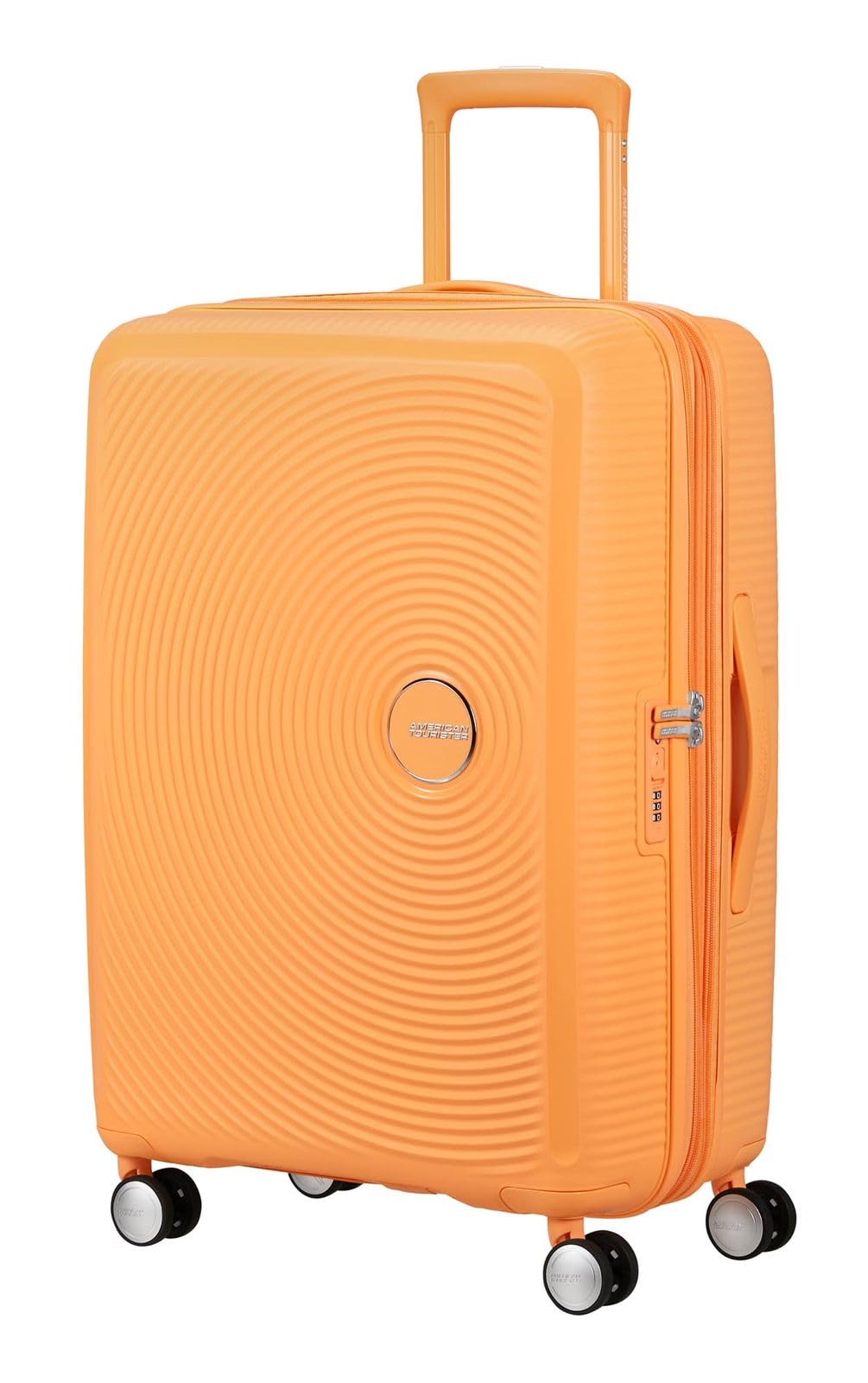 American Tourister carrello Soundbox Spinner 67/24 TSA EXP Trolley Papaya Pop albicocca