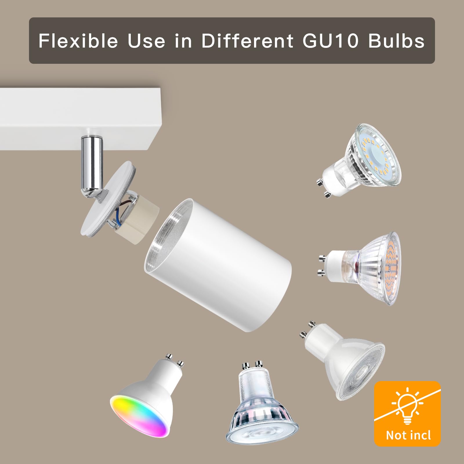 Plafoniera LED Da Soffitto 2 Luce - Faretti Regolabili, Design Moderno, Per Interni - Foto 8