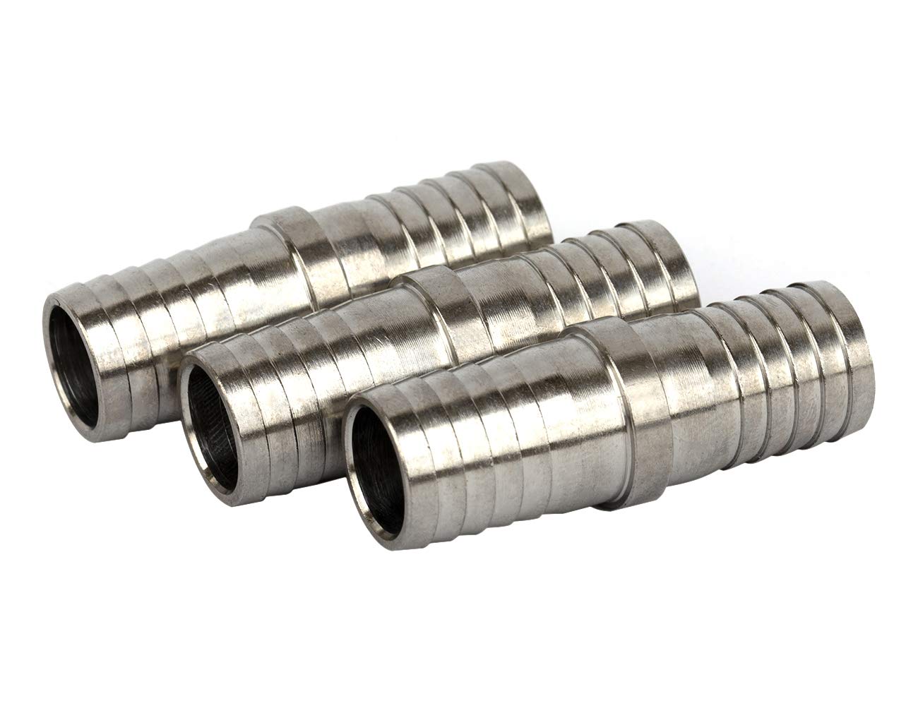 3pcs 10mm to 10mm Stainless Steel Fluted Garden Hose Pipe - Image 3