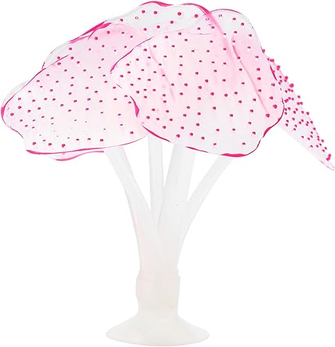 CAPASTEC Silicone Glowing Simulation Coral, Fluorescence Aquatic Artificial Cora