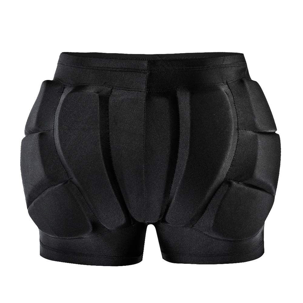 WOSAWE Kinder Protektorenhose, Atmungsaktive Hip Butt Eva Pad Kurze Unterhose für Ski Skifahren Skating Snowboard Radfahren