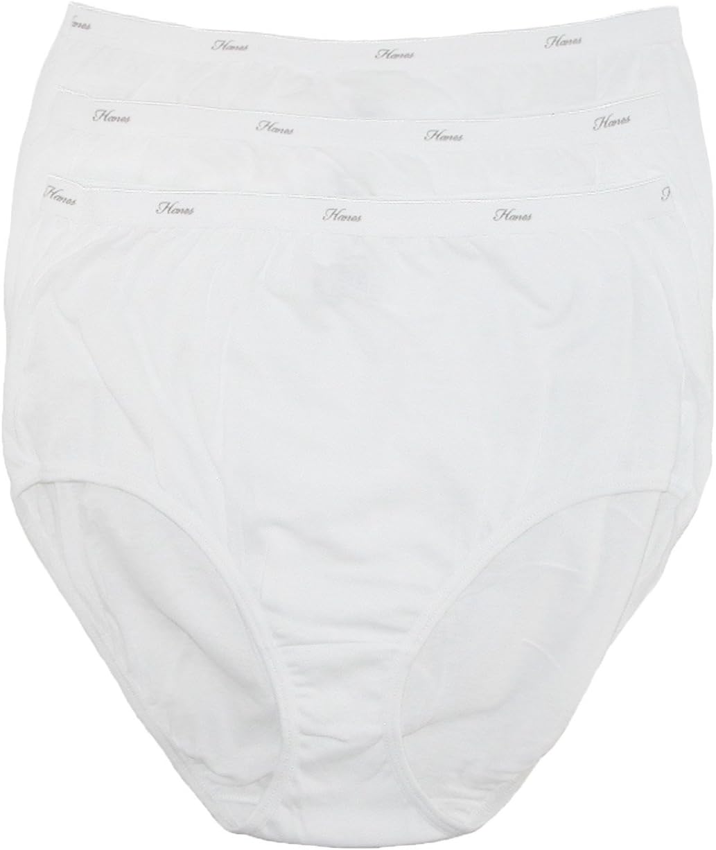 Hanes womens Brief Panties Pack, Classic Cotton Brief Underwear (Retired Options, Colors May Vary)