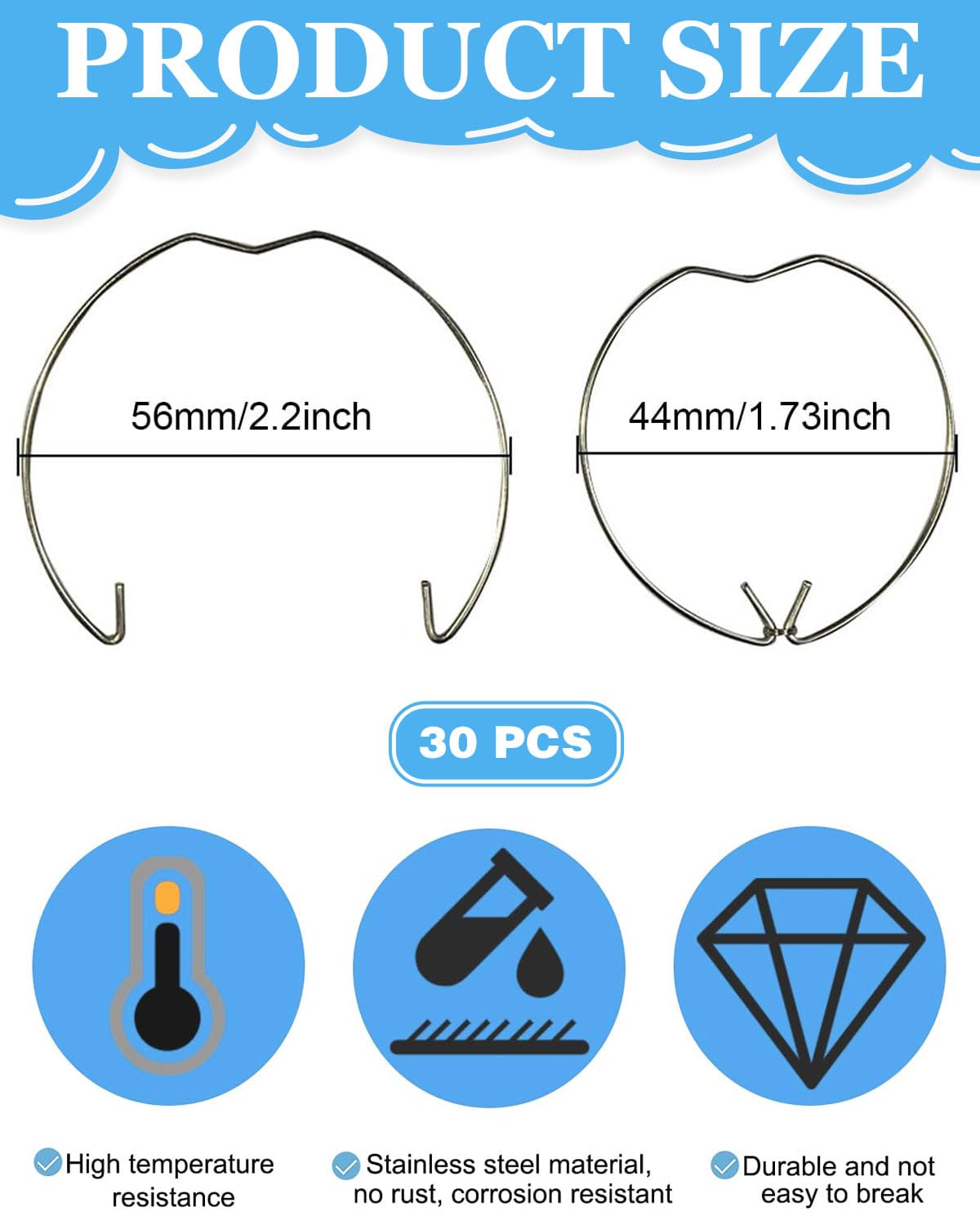 Anelli Elastici Rondella Elastica per Faretto da Incasso GU10 MR16 Portalampada Alogena 30PCS
