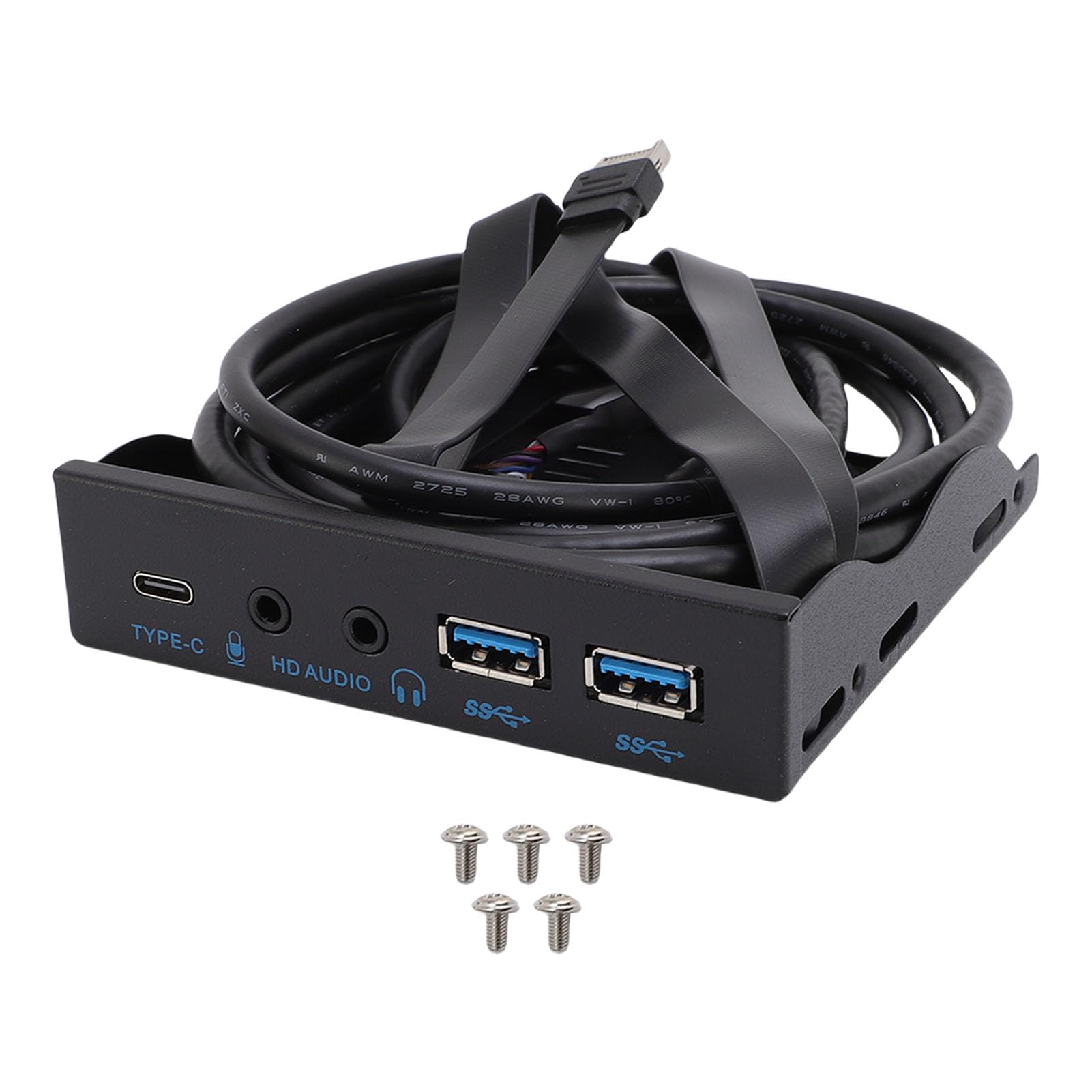 Pongnas Hub Frontale USB per PC, 3.5 Pollici, 19 Pin a USB 3.2 Gen 2 per