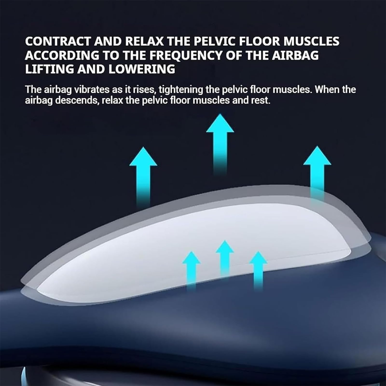 Pelvic Floor Trainer for Women and Men, 5-Speed Adjustment 3 Modes, USB-C Rechargeable Pelvic Floor Trainer, Portable Gym Yoga Exercise (Gray) - 4