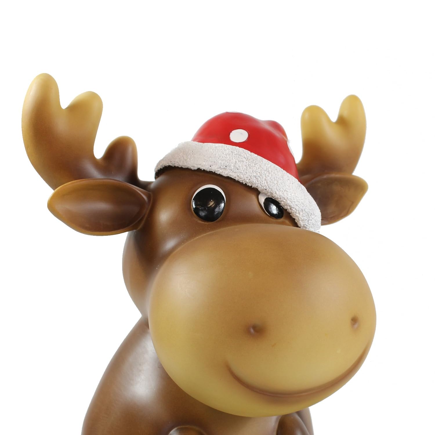colourliving Elch Figur Deko Weihnachtselch Noel Elch Deko Figur Handbemalte Dekofigur aus Polyresin für den Innenbereich