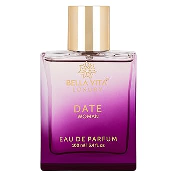 Bella Vita Luxury Date Eau De Parfum Perfume for Women with Pink Pepper, Red Fruit & Jasmine |Fruity & Spicy Long Lasting EDP Frgarance Scent, 100 ml