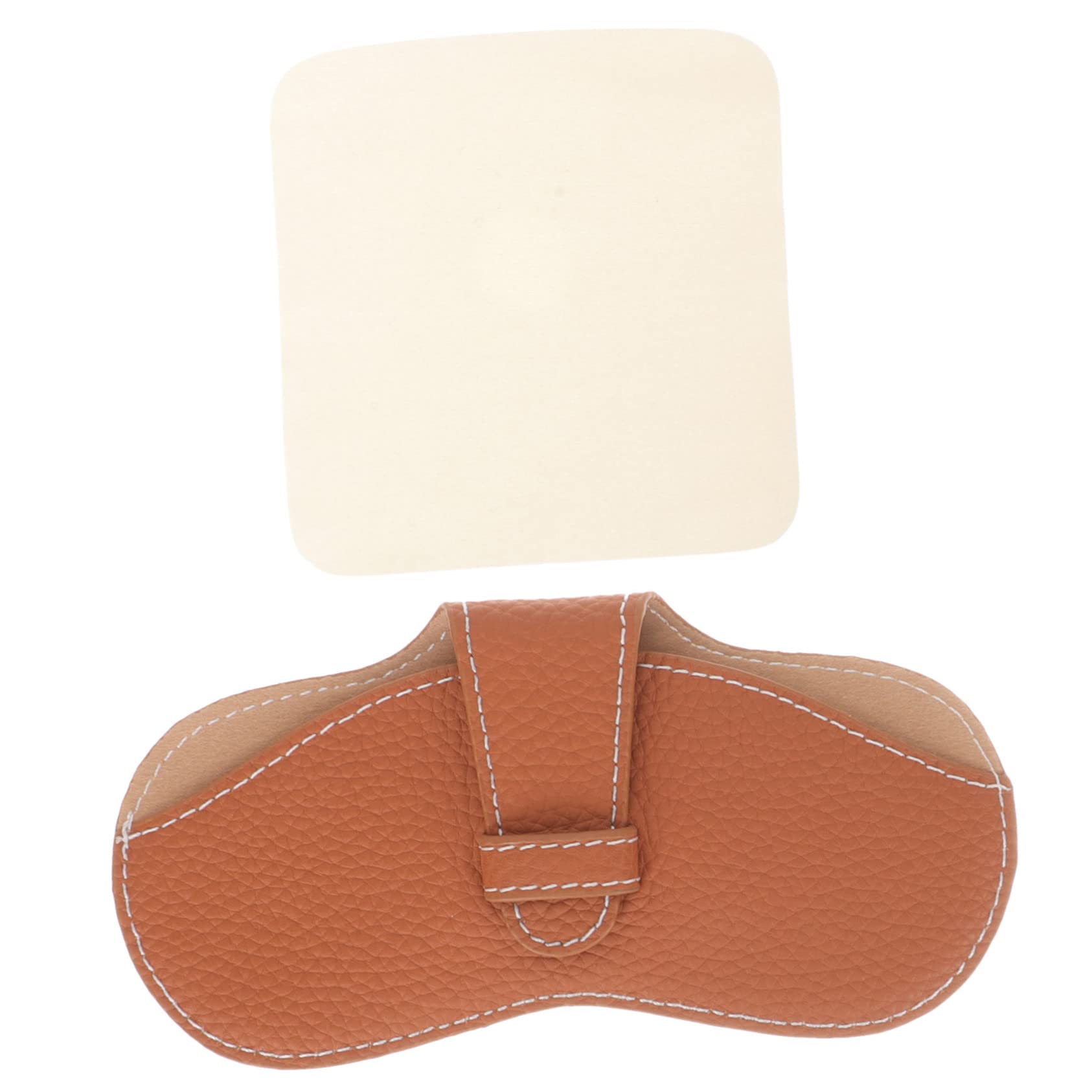 bolsa de gafas estuche delgado para gafas estuche gafas de sol estuche portatodo estuche para gafas resistente al desgaste sostenedores de la manga para las mujeres cuero