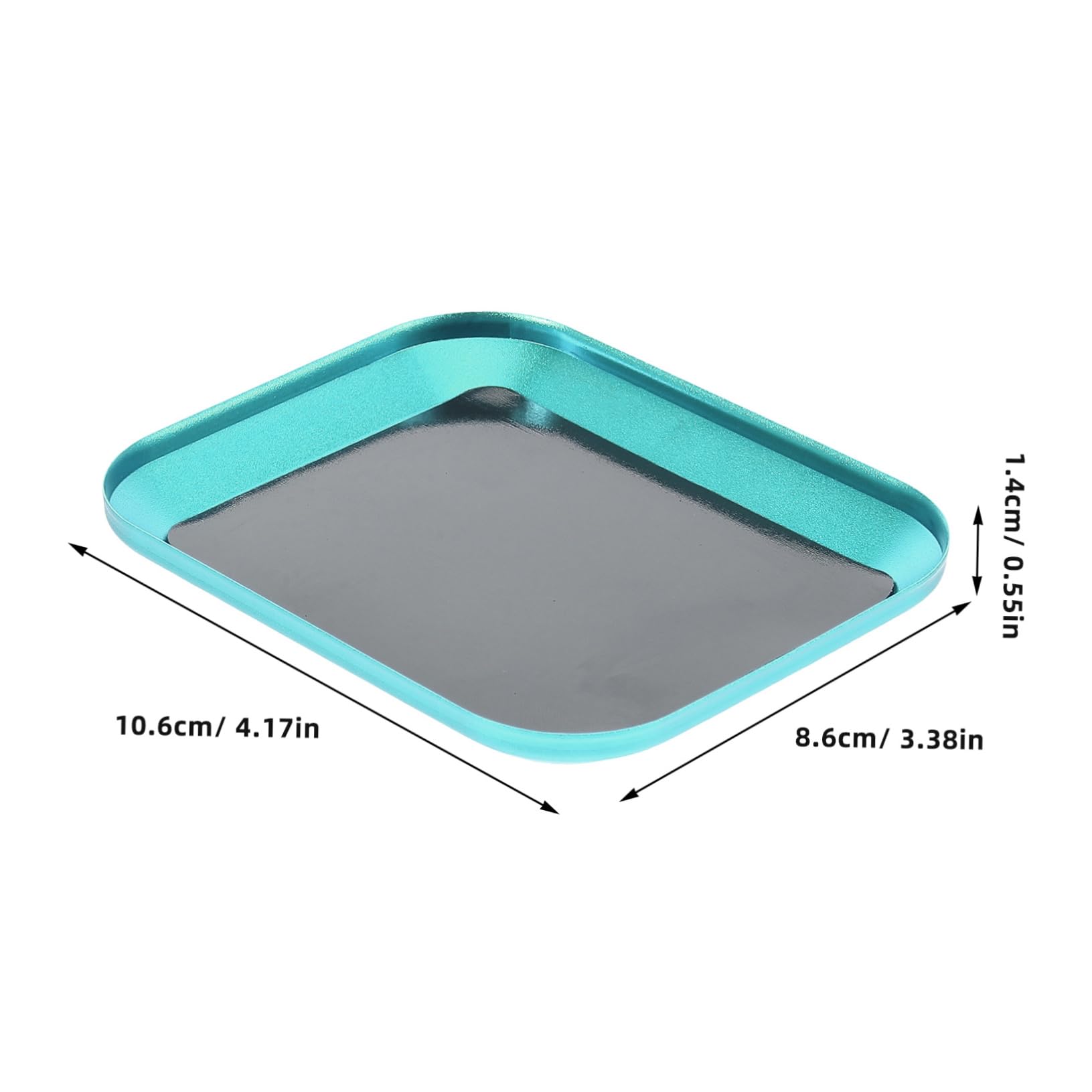 Angoily Magnetic Screw Tray Durable Aluminum Alloy Parts Holder with Magnetic Base for Secure Storage of Screws Nuts and Bolts Essential Tool for Mechanics and DIY Enthusiasts