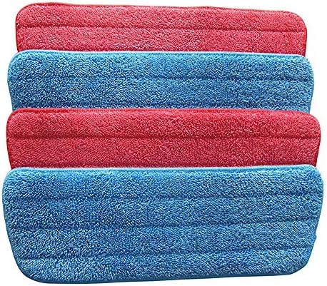 Microfiber Spray mop Replacement Blade/Microfiber mop Replacement Wet/Dry mop Cleaning pad from re-up Compatible BONA Floor Care System 4 Packs