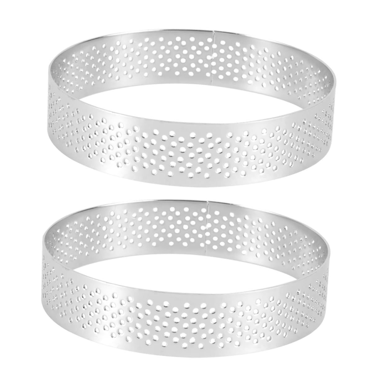 ABOOFAN 2Pcs Tart Rings Round Cake for Fruit Tarts High Temperature Baking Tool for Home Baking and Professional Use