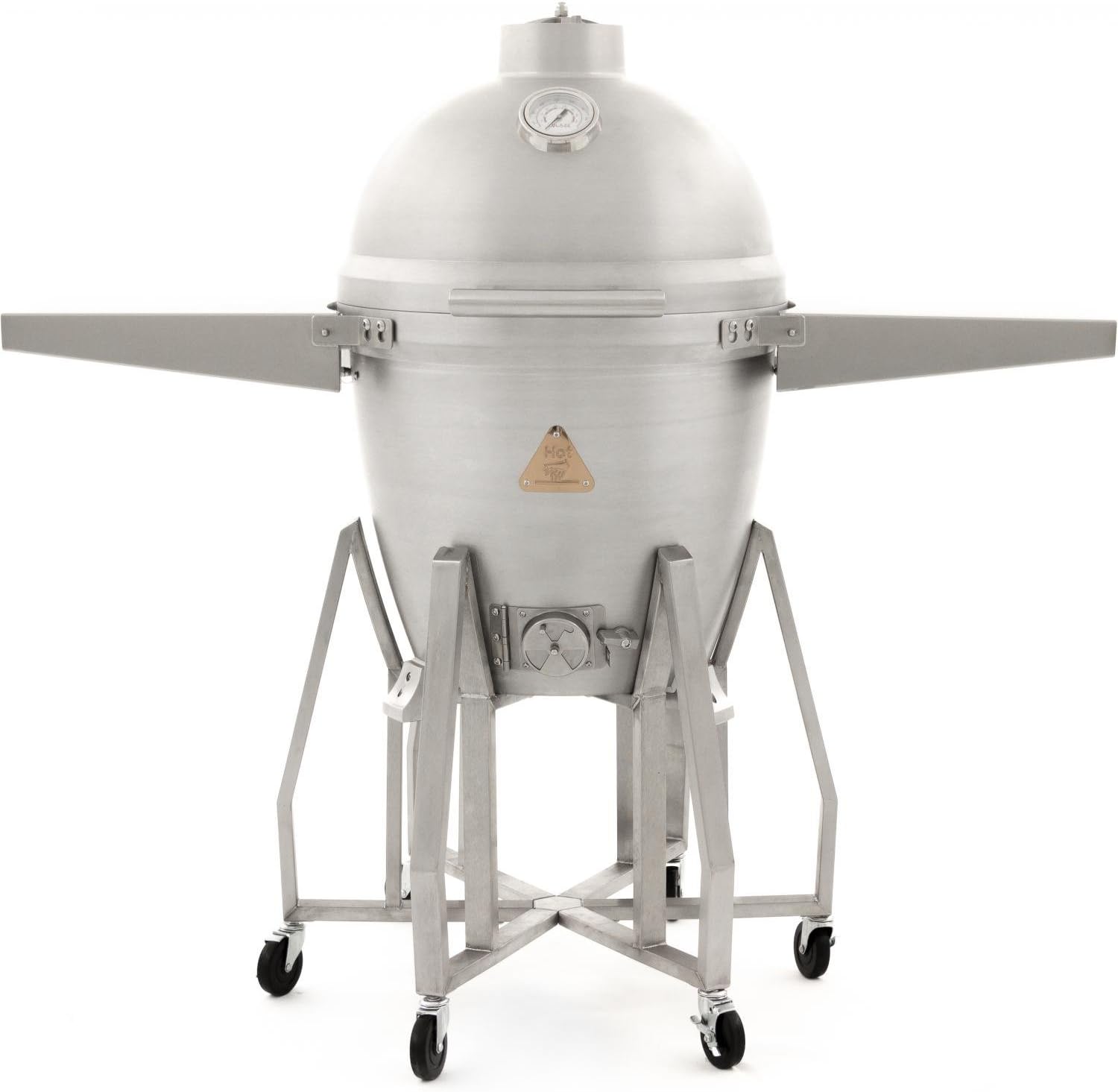 Blaze 20-Inch Freestanding Cast Aluminum Kamado Grill With Shelves