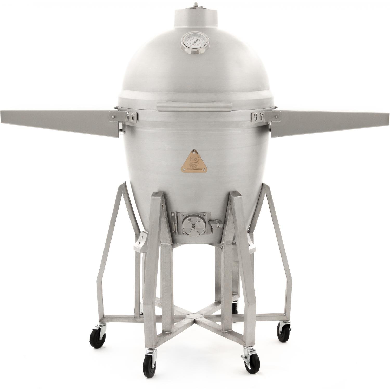 Blaze 20-Inch Freestanding Cast Aluminum Kamado Grill With Shelves