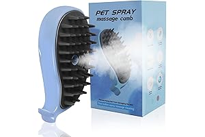 3 In 1 Cat Steam Brush For Shedding: Clean, De-shed and Massage