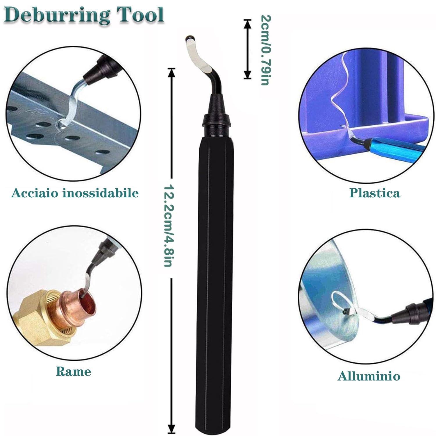 Set Tagliatubi GOCHANGE 4-in-1 - Per Tubi 1/8''-2'' OD In Acciaio, Rame, PVC - Con Utensile Sbavatura - Foto 11