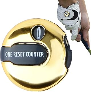 Ranana Score Counter for Golf, Portable Golf Score Counter Clicker, Mini Golf Scorer Clicker, Touch Reset up to 12 Strokes, Golf Accessories for Women Men