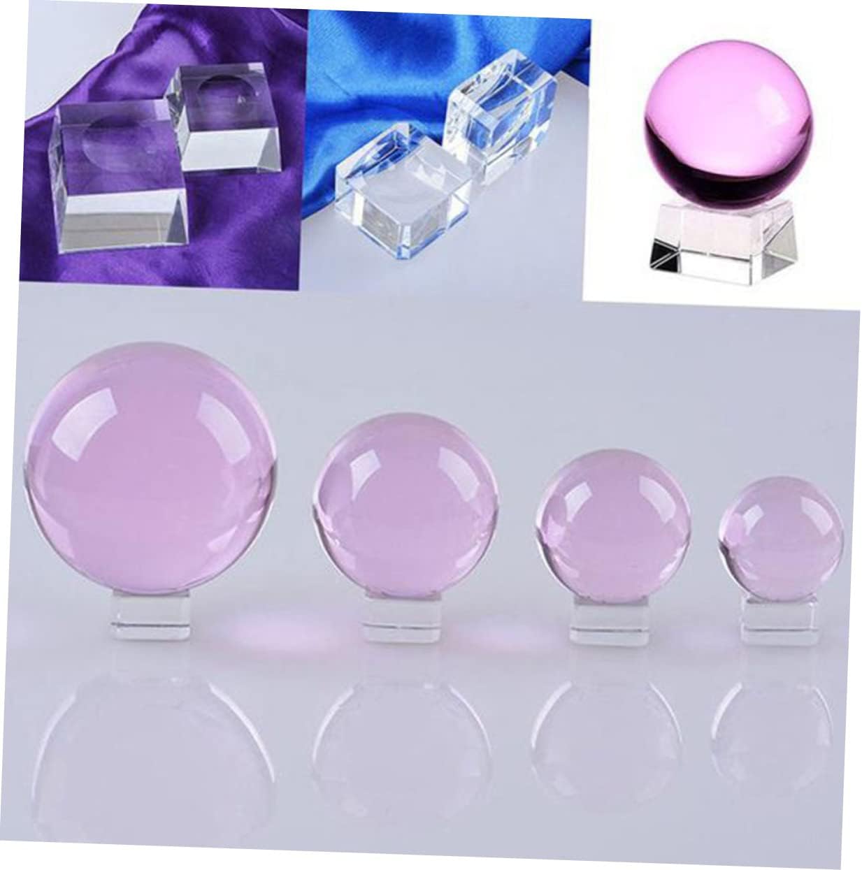 Crystal Groove Square Stand Holder Decorative Home Accessory for Glass Acrylic