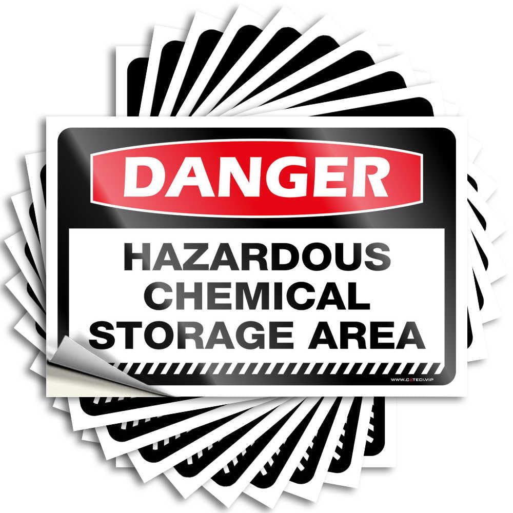 Funny for Outlet Sticker Pool and Decor Outdoor Peel & Stick/Danger Hazardous Chemical Storage Area Car Woman - Bar Signs Home(6X9CM-10Pcs)