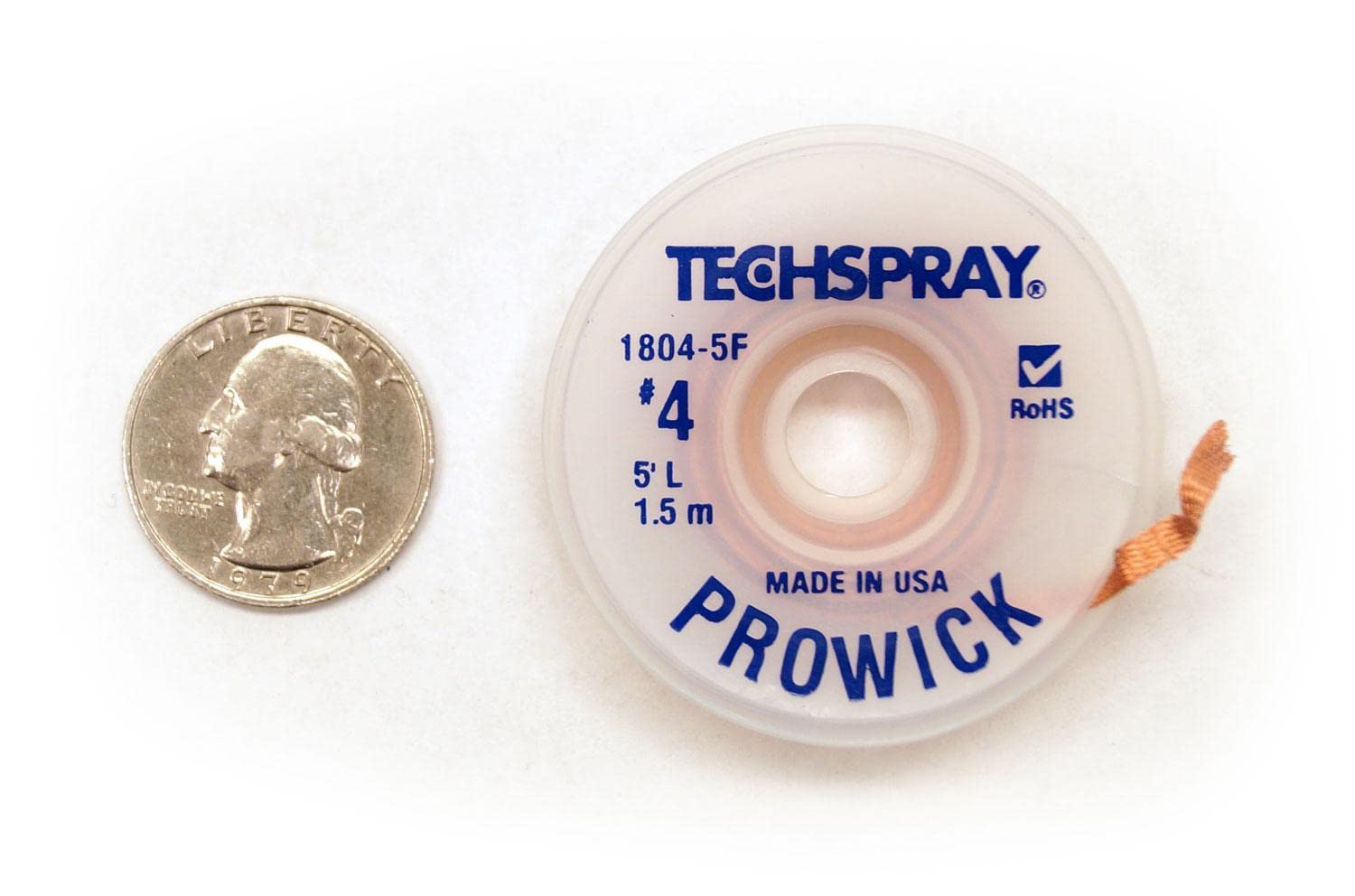 Solder Braid Soder-Wick Solder Wick No Clean De 2.8mm-5ft (80-4-5) 1 Pi Desoldering Braid Techspray