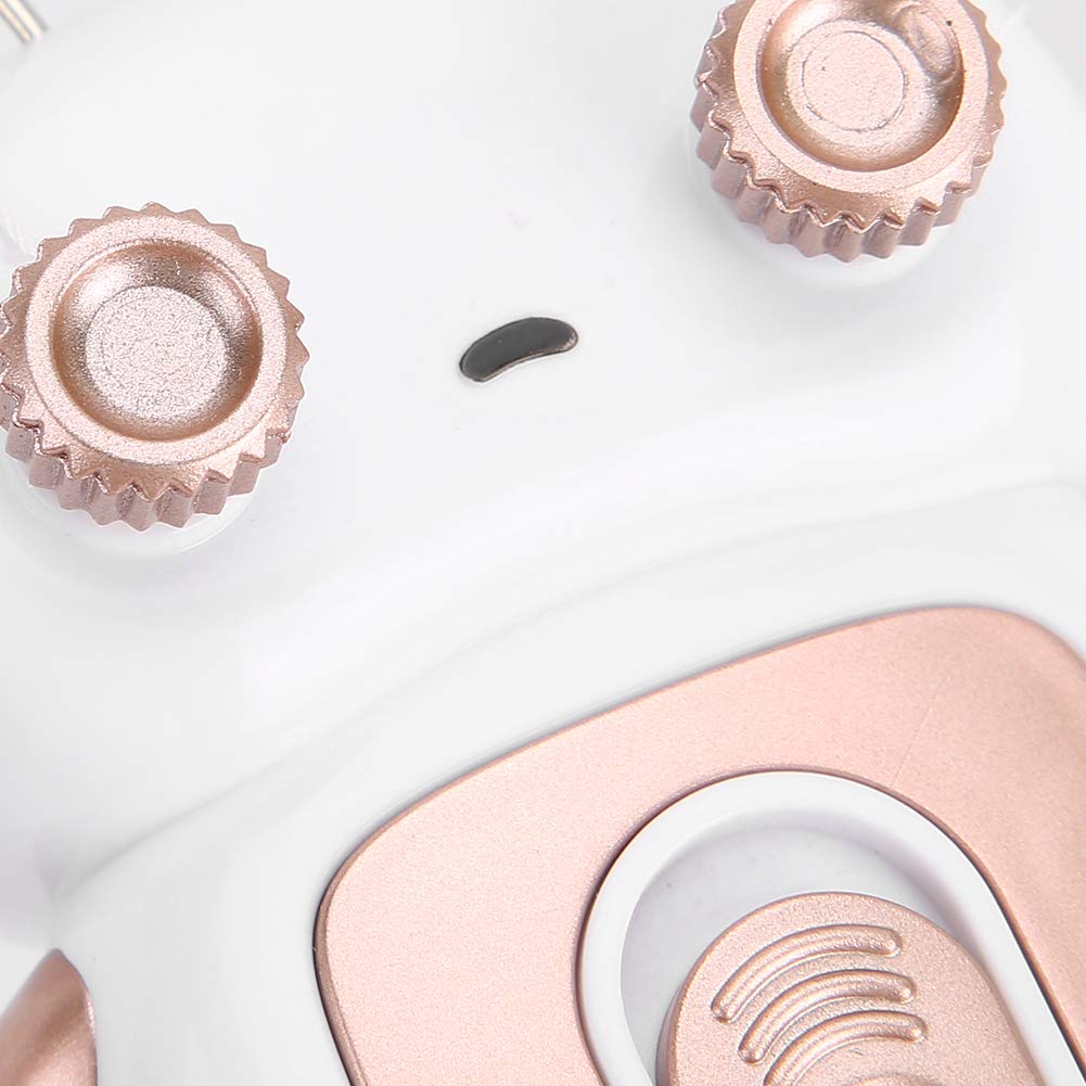 Naroote Fecitura dei del Viso per Donne, Dispositivo di Depilazione del Viso USB Ricaricabile con Filo Filo di Cotone Epilatore di Cotone, per, Gambe, Braccia e Corpo (Oro rosa)