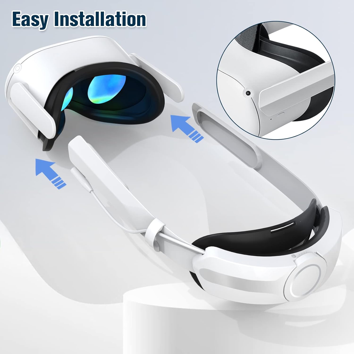 Buy Builtin 6000mAh Elite Strap with Battery for Quest 2, NEWENMO