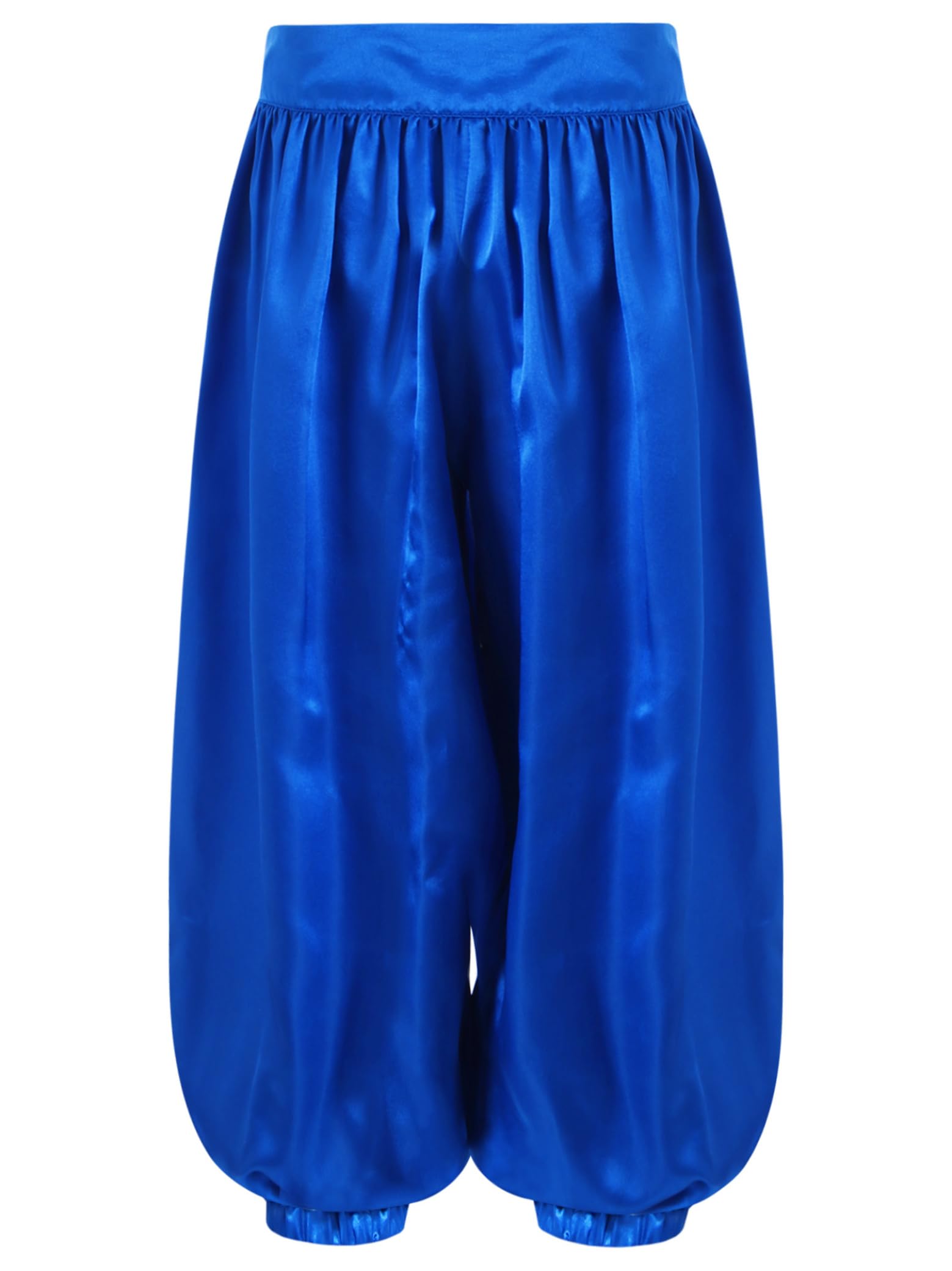 Sxiwei Aladinhose Mädchen Kinder Satin Tribal Arabisch Hose Lose Bauchtanz Pumphose Party Performance Kostüm