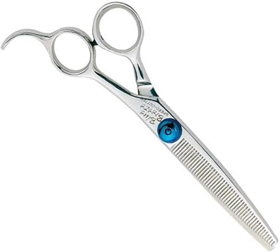 Geib Stainless Steel Small Pet Blue Breeze Speedcutter 48-Tooth Thinning Shears, 7-Inch