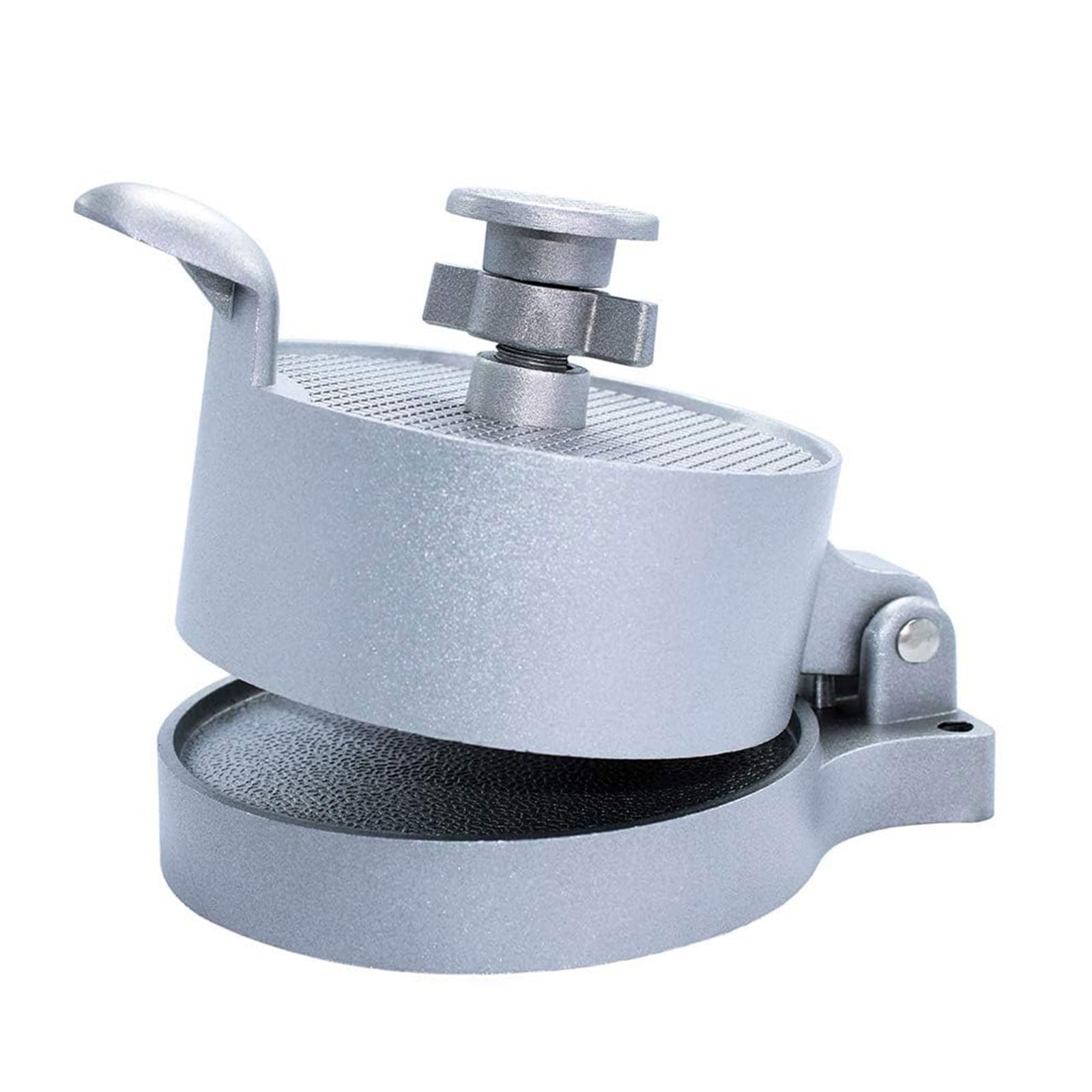 Shurhome Cast Aluminum Burger Press for Homemade Chicken Beef & Patties 4.5 Inch Kitchen Tool Round Meat Flattening Tool Cast for Homebrewed Sandwiches