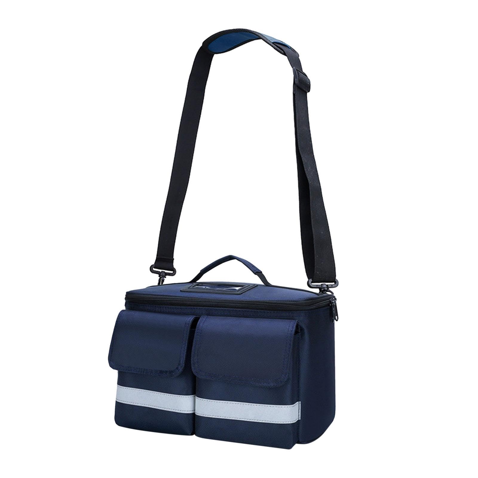 Erste Hilfe Tasche, Leerer Erste Hilfe Beutel, Tragbare Erste Hilfe Tasche mit Reißverschluss für Outdoor Fitnessstudios, Dunkelblau