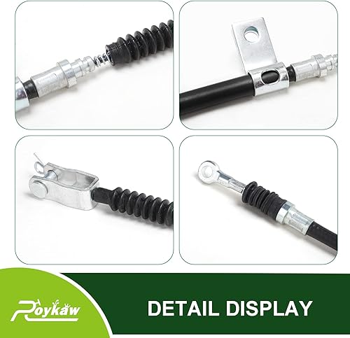 Miniatura 3 de Roykaw Juego de cables de freno para carrito de golf compatible con Yamaha G8G14G16G19 a gas y modelos eléctricos, lado del conductor y del