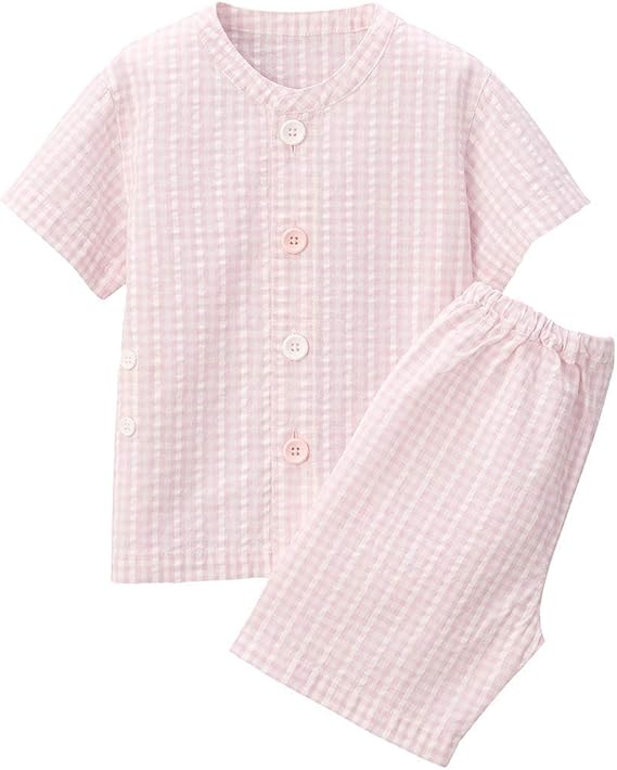 Amazon Co Jp 無印良品 パジャマ 脇に縫い目のない サッカーお着替え半袖パジャマ ハーフパンツ ベビー 服 ファッション小物