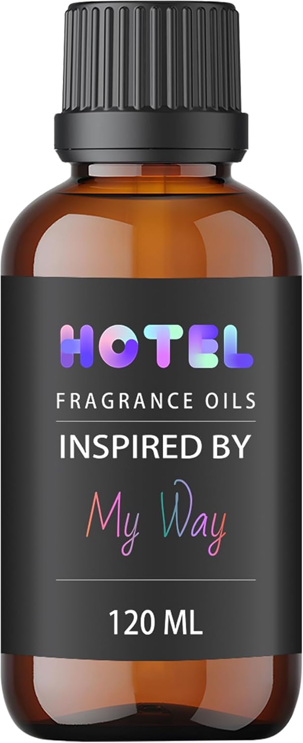 120ml Hotel Scent Diffuser Essential Oil, My Way Fragrance, Brown Glass Bottle, Odor Elimination Air Refreshing for Home Hotel Office