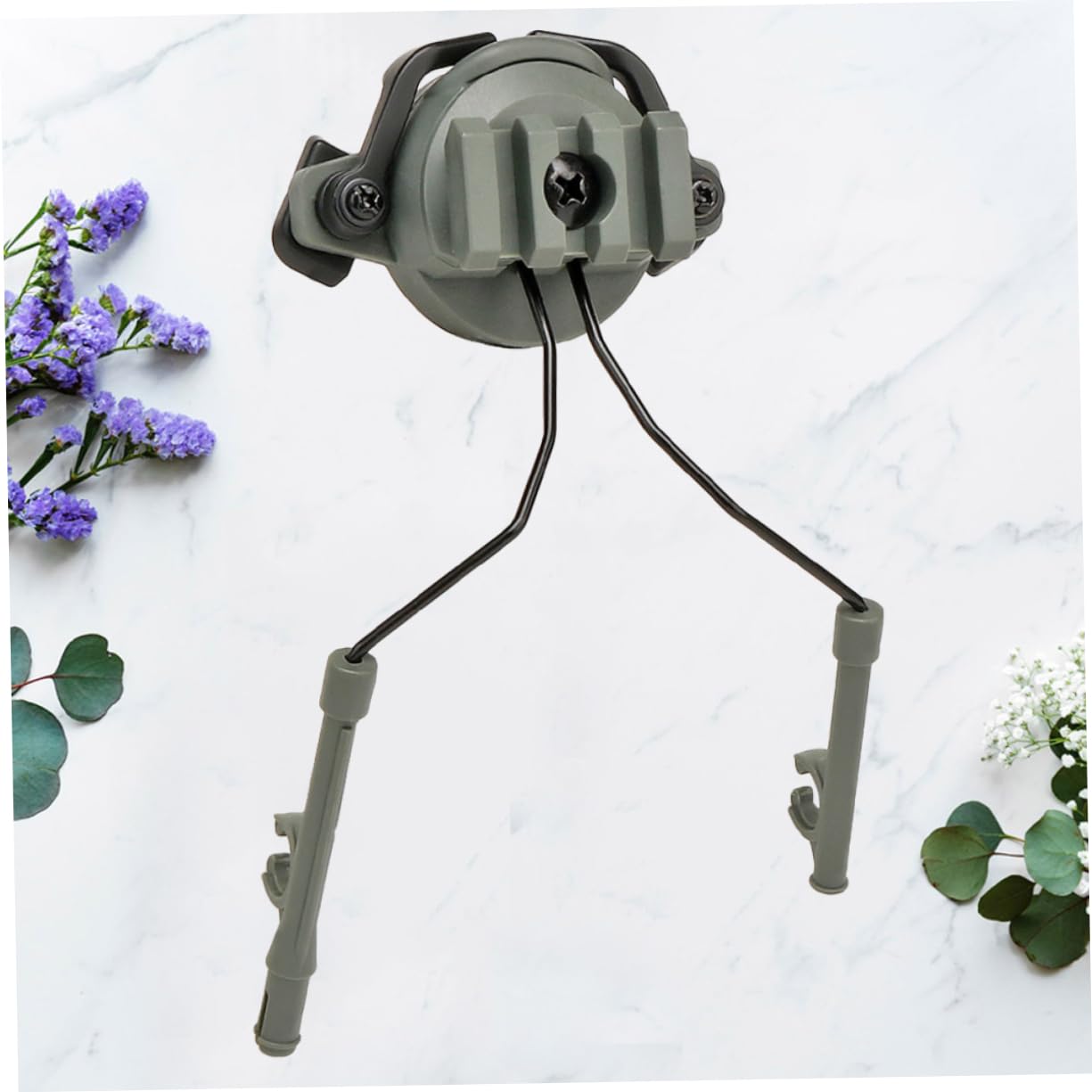 Veemoon 2Pcs Headset Adapter for Helmets - ARC Rail Earmuff Bracket for ACH OPS-Core Green