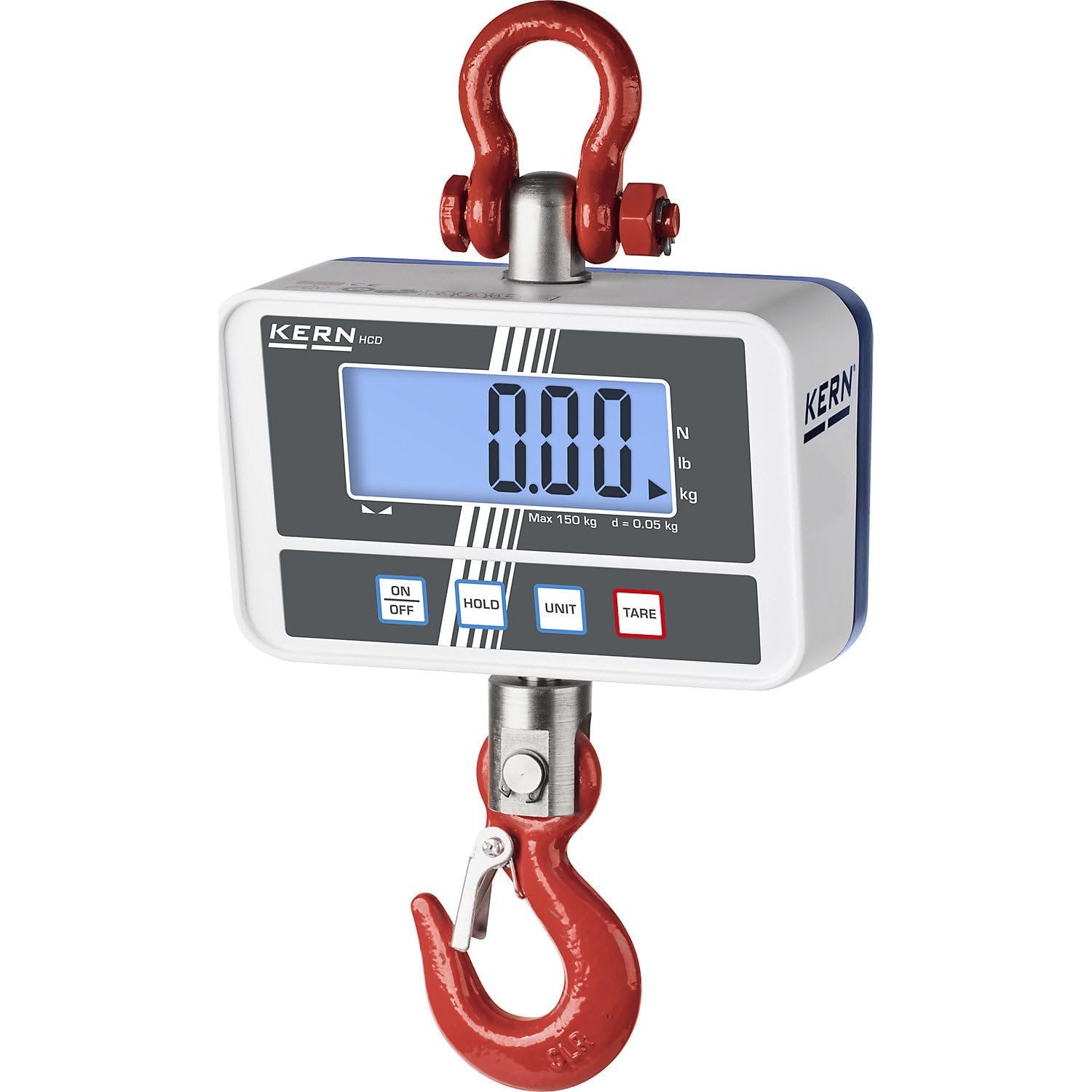KERN | Hängewaage | mit großem LCD-Display | Wägebereich bis 300 kg | Ablesbarkeit 50/100 g