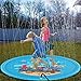 AJH Outdoor aufblasbare Sprinklermatte Rasen Strand Wasserspritzen Spiel Spray Pad Kinder Teppich Fitnessstudio Baby Spielmatte Baby Bodenspielzeug