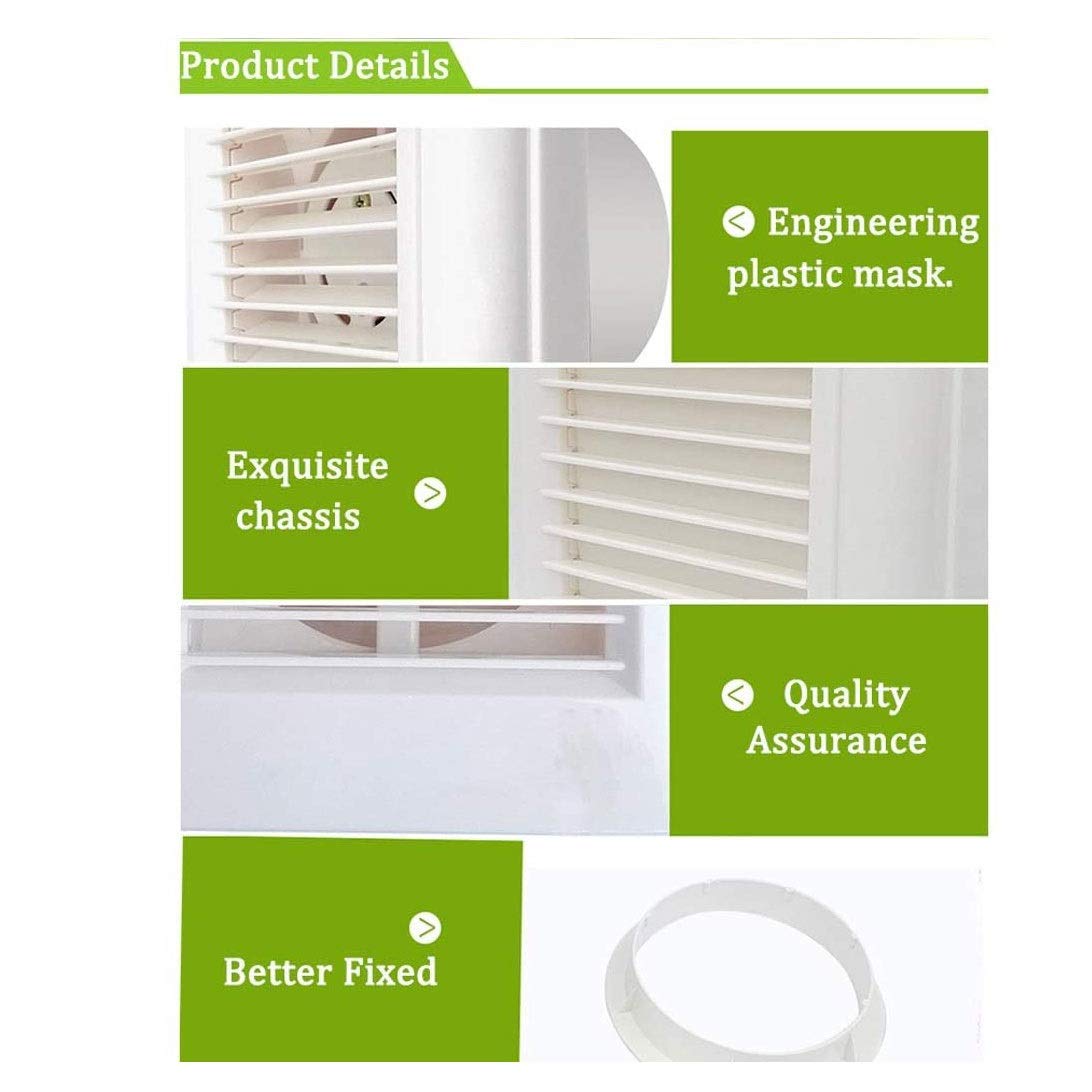 Wentylator wyciągowy, naścienny wentylator okienny, wielofunkcyjny wentylator wentylacyjny loft, odpowiedni do domu, hotelu